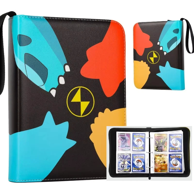 Pokemon Binders 9 Pocket 900 Cards Zipper Toploader Mimikyu Loose Leaf Collectible Card Album Storage Organizer Custom Fans G