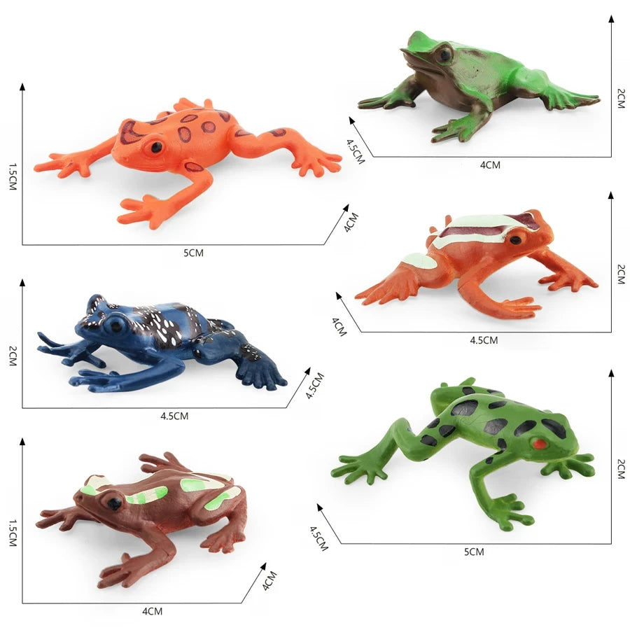 Simulation Plastic Animal Figurines Collection - Marine, Land & Insect Animals Miniature Set Toy for Kids Gift Playset Model 
