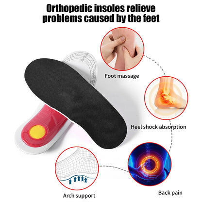 Orthotic Insole Arch Support Flatfoot Orthopedic Insoles For Feet Ease Pressure Of Air Movement Damping Cushion Padding Insol