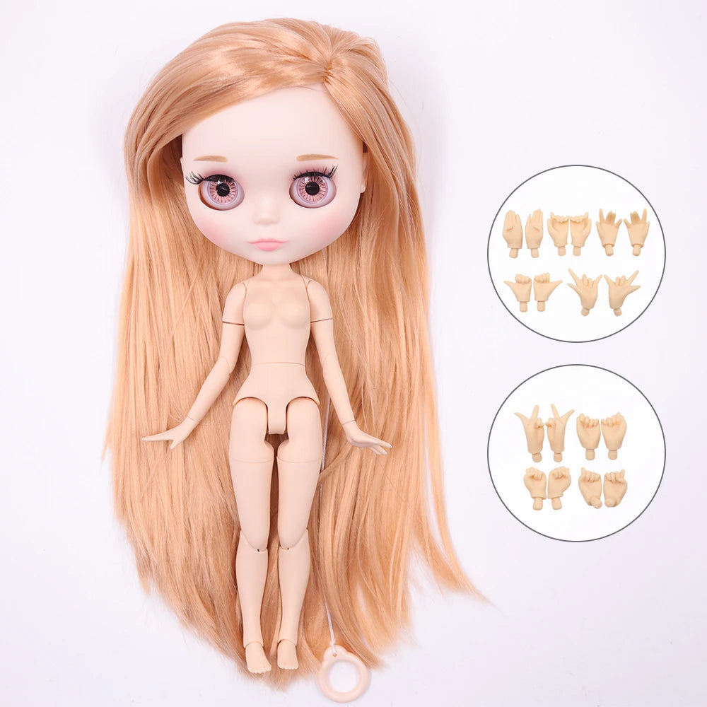 ICY DBS blyth doll 1/6 bjd toy joint body white skin shiny & matte face 30cm on sale special price toy gift anime doll - matt
