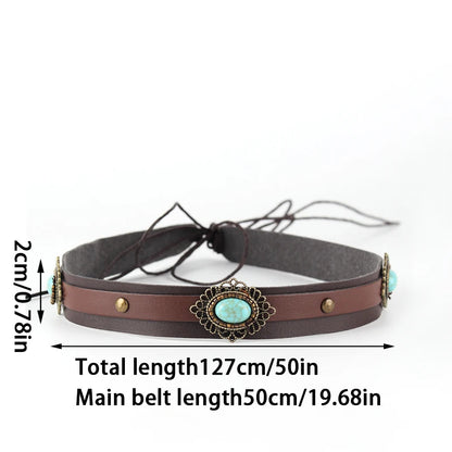 Hat Accessories Ethnic Style Hat Decorative Ribbon Rope DIY Cowboy Hat Lace-up Headband Men's Women's Hat Bands Fashion Decor