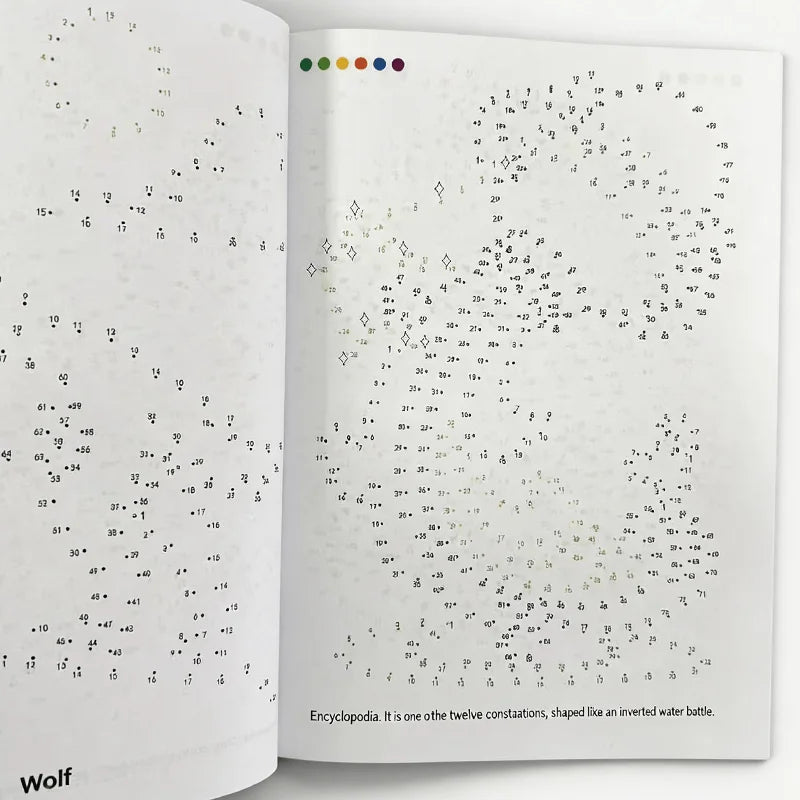 Drawing Point Connections, Children's Drawing Book 48 Types of Drawing Point Connections Fun Activity Book, Pen Control Train