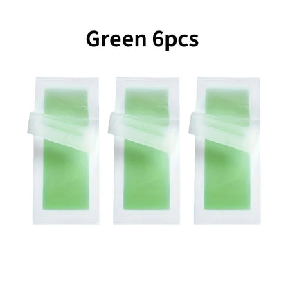 Professional Warning Tapes For Summer Hair Removal, Double Face Cold Warning Paper For Legs, Body, Face,6 Sticks, 10/20 Stick