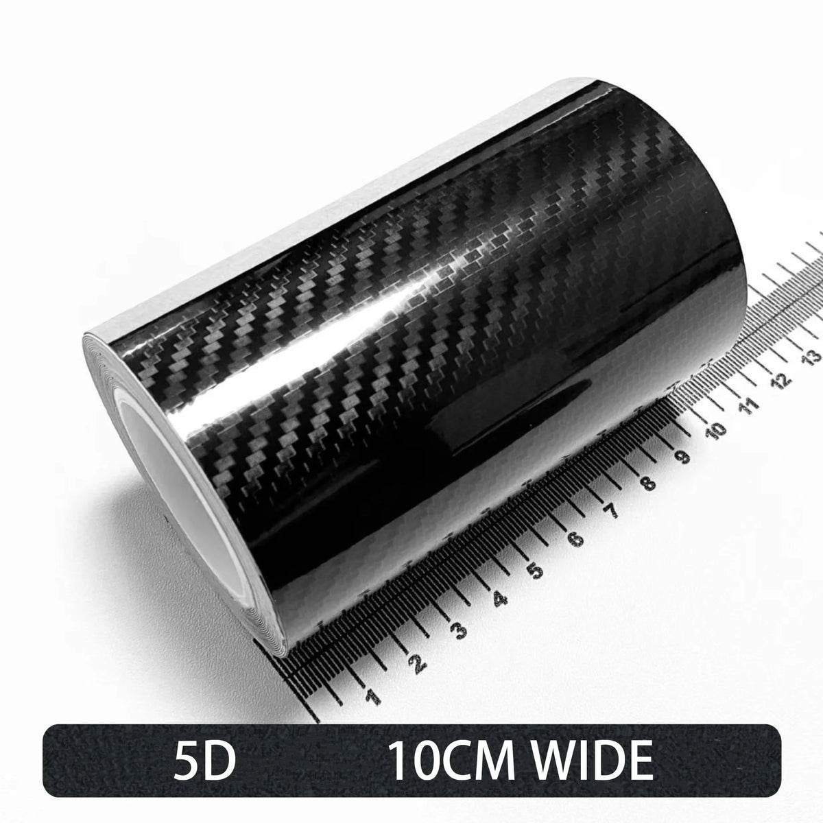 Carbon Fiber Automotive Adhesive Tape Roll Matte Black Protective Car Film Self-Adhesive Film 3D Vinyl Car Film Accessories -
