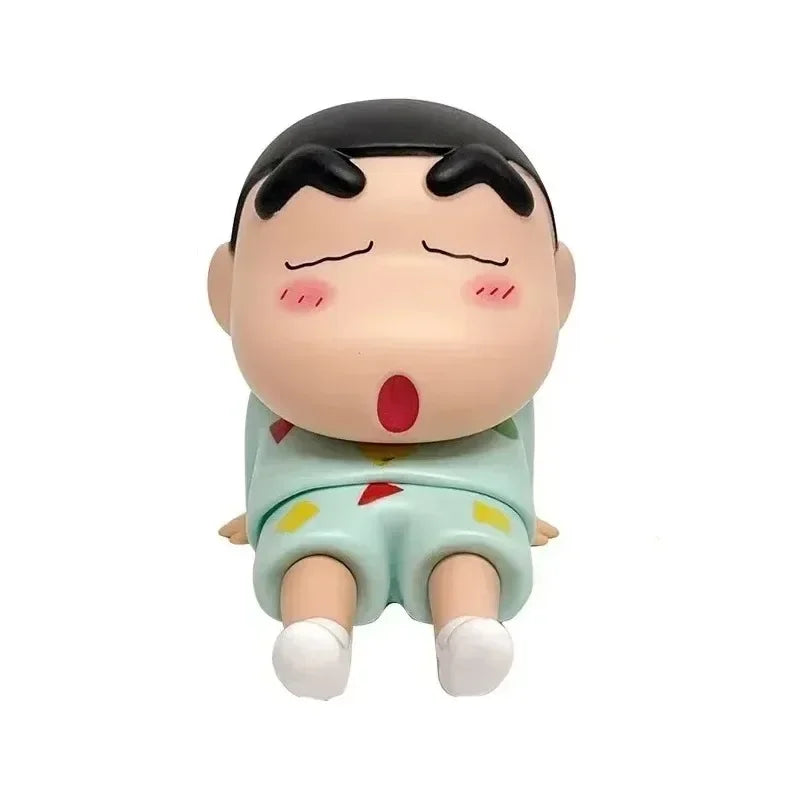 Cute New Crayon Figure Anime Phone Holder&& Cartoon Figure Desktop Ornaments Cute Doll Support&& for Watching TV Decorations&