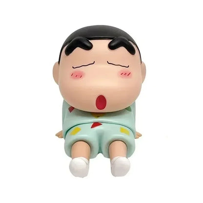 Cute New Crayon Figure Anime Phone Holder&& Cartoon Figure Desktop Ornaments Cute Doll Support&& for Watching TV Decorations&