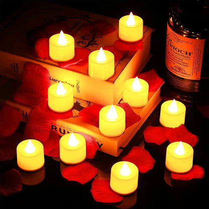 LED Candle Battery Powered Flameless Tea Candle Fake Candle Lamp Wedding Birthday Party Home Decoration Lamp Candlestick Cand