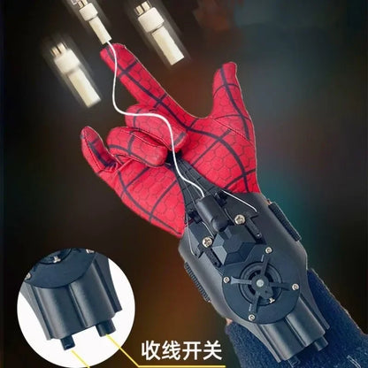 Anime Spiderman Automatic Transmitter Cosplay Figure Spiderman Web Shooters Spider Silk Launcher Rope Device Boys Toy Gift