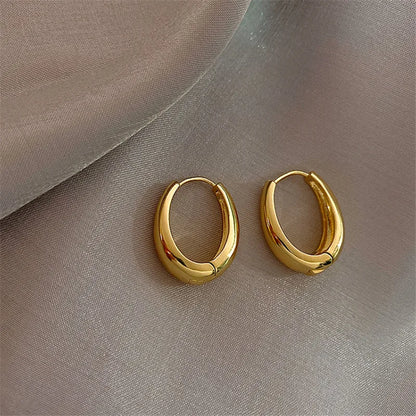 LATS 2024 Fashion Metal Drop Earrings for Woman Vintage Hoop Earring Trend Classic Party Wedding Pendant Jewelry Gift