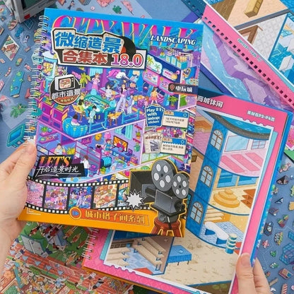 Store Code Goods Store Code Goods Series Sticker PET Material Stacking Sticker 3D Scene Sticker Scene Collection 3D Design