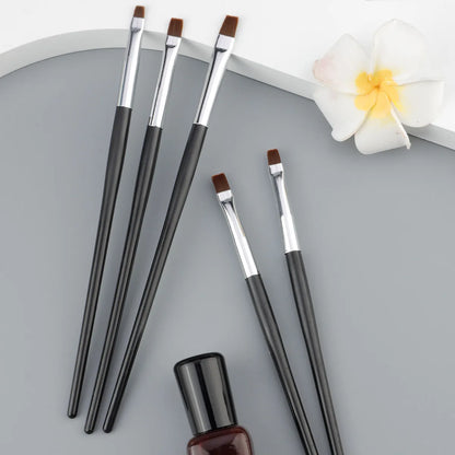 5 Pcs Dental Resin Brush Pens Dental Shaping Silicone Adhesive Composite Porcelain Teeth Dentist Tools Dentistry Lab Tool