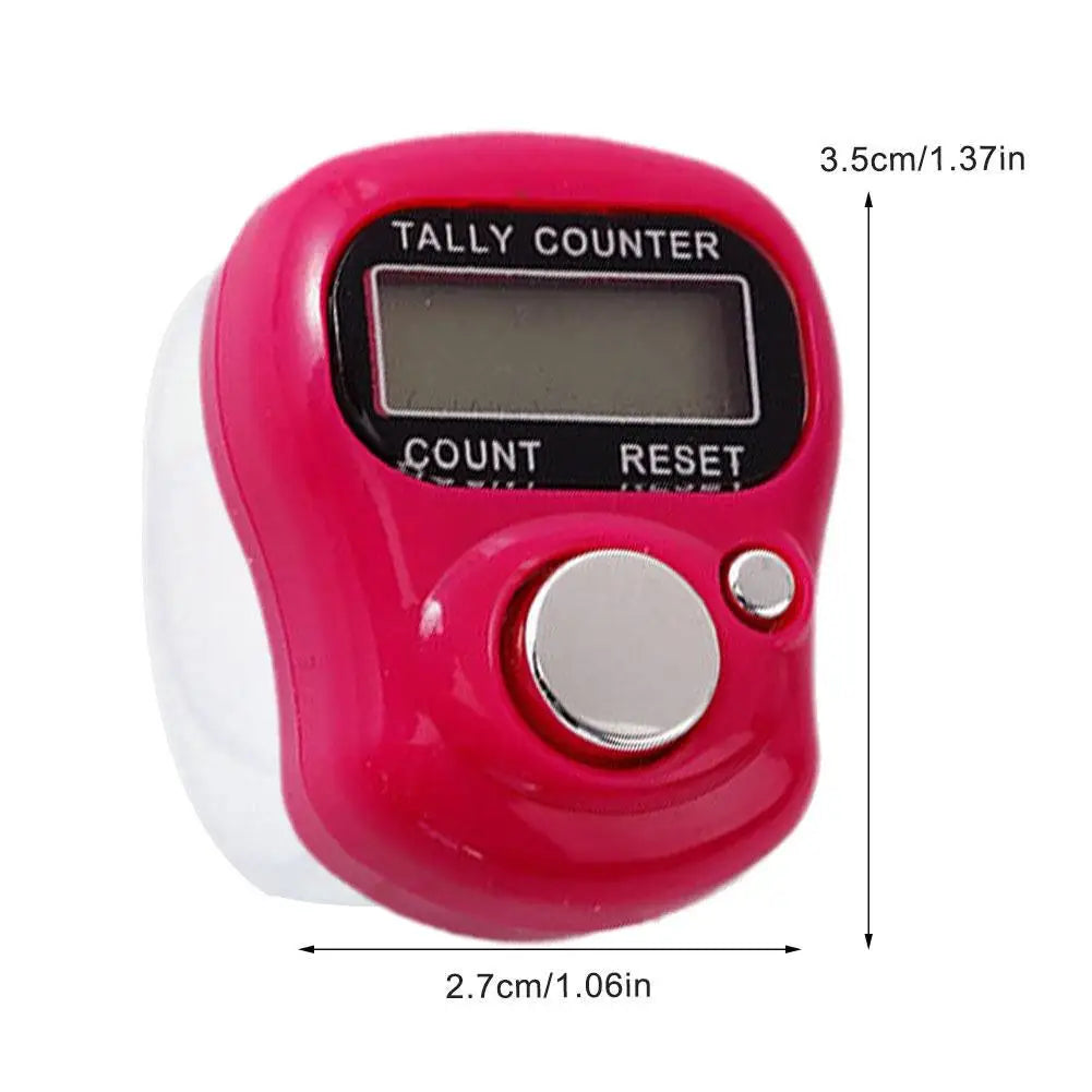 Mini Electronic Finger Counter Hand Tally Clicker Counter Ring Digital Counters Knitting Row Counter New