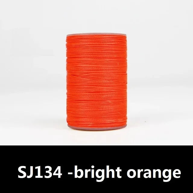 Round Leather Sewing Thread, Waxed Cord for Leathercraft, DIY Necklace Bracelet Thread, 63 Color Options, Durable Waxed Finis