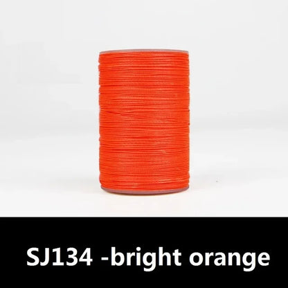 Round Leather Sewing Thread, Waxed Cord for Leathercraft, DIY Necklace Bracelet Thread, 63 Color Options, Durable Waxed Finis