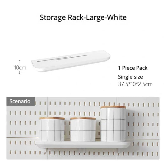 Diy Organizer Pegboard Accessories Pegboard Wall Organizer Panel Shelves For Gamer Room,bathroom,tool house,kitchen Storage R