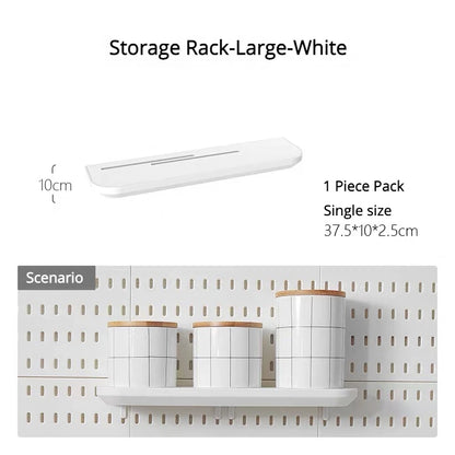 Diy Organizer Pegboard Accessories Pegboard Wall Organizer Panel Shelves For Gamer Room,bathroom,tool house,kitchen Storage R