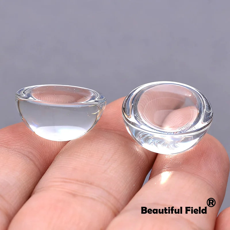 8-25mm Clear Glass Cabochons Blank Round Set DIY Jewelry Accessories Settings Stones Transparent Halfball Hemisphere