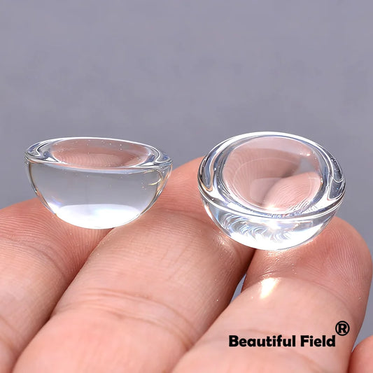 8-25mm Clear Glass Cabochons Blank Round Set DIY Jewelry Accessories Settings Stones Transparent Halfball Hemisphere