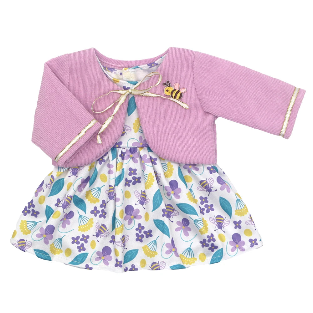 Baby Born Doll Outfits For 13-18 Inch Newborn Doll Cute Jumpers Rompers Suit+Shoes Doll Accessories Festival Birthday Gift - 