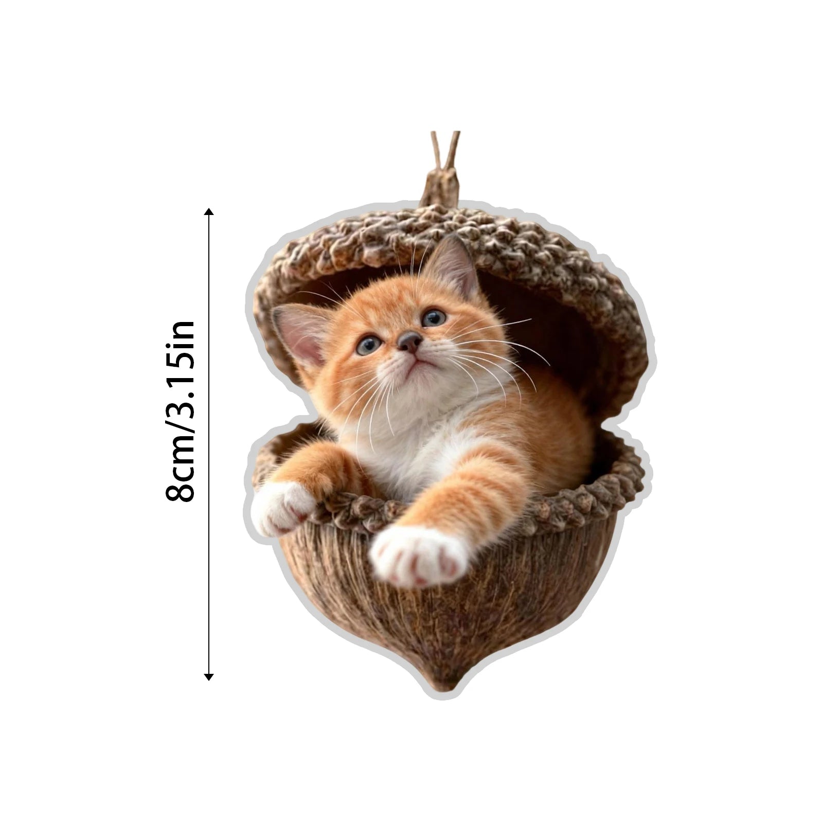 2D Christmas Flat Acrylic Cartoon Forest Acrylic Christmas Ornaments Seasonal Decor For Tree Ceiling Cute Pattern Keepsake
