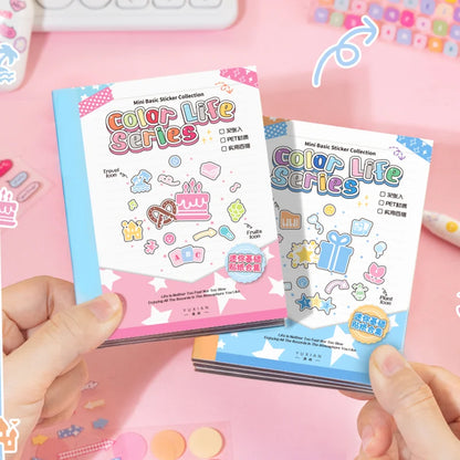 Mr Paper,kawaii Mini Deco Sticker Book scrapbooking stickers stickers aesthetic cheap stationery supplies journaling statione