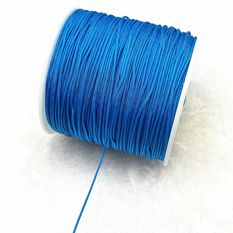 NEW 0.4/0.8/1.0/1.5mm Nylon Cord Thread Chinese Knot Macrame Cord Bracelet Braided String DIY Tassels Beading Shamballa Threa