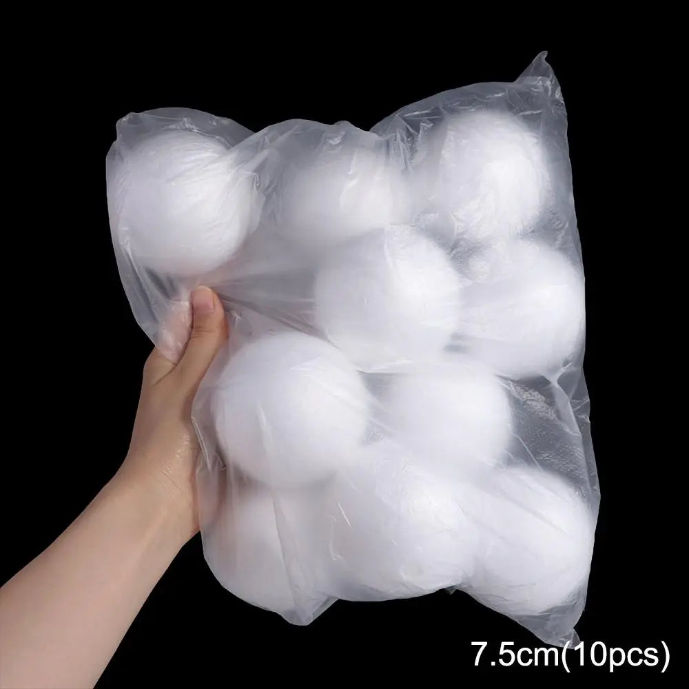 Home Decoration Mini Foam Balls Polystyrene White Christmas Balls Round Christmas Ornaments Christmas