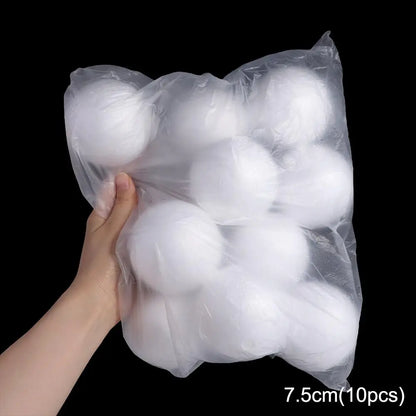 Home Decoration Mini Foam Balls Polystyrene White Christmas Balls Round Christmas Ornaments Christmas