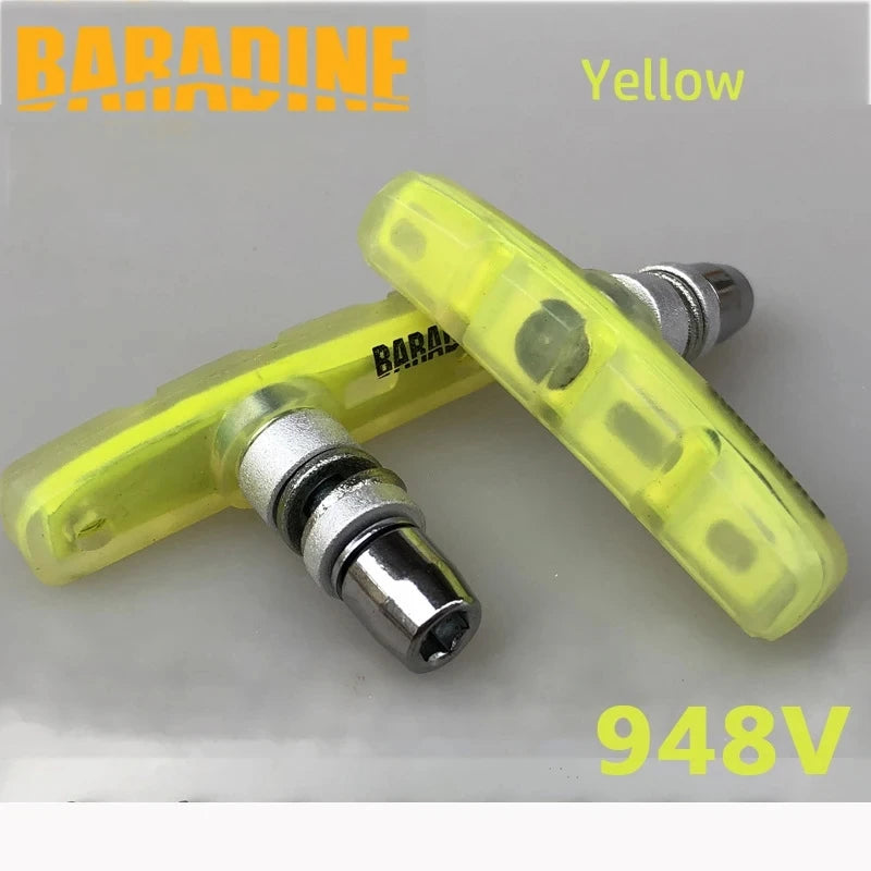 Baradine 948V MTB Bike V-brake Shoes Transparent 60mm Pads Bicycle Brake Blocks Bicycle Accessories