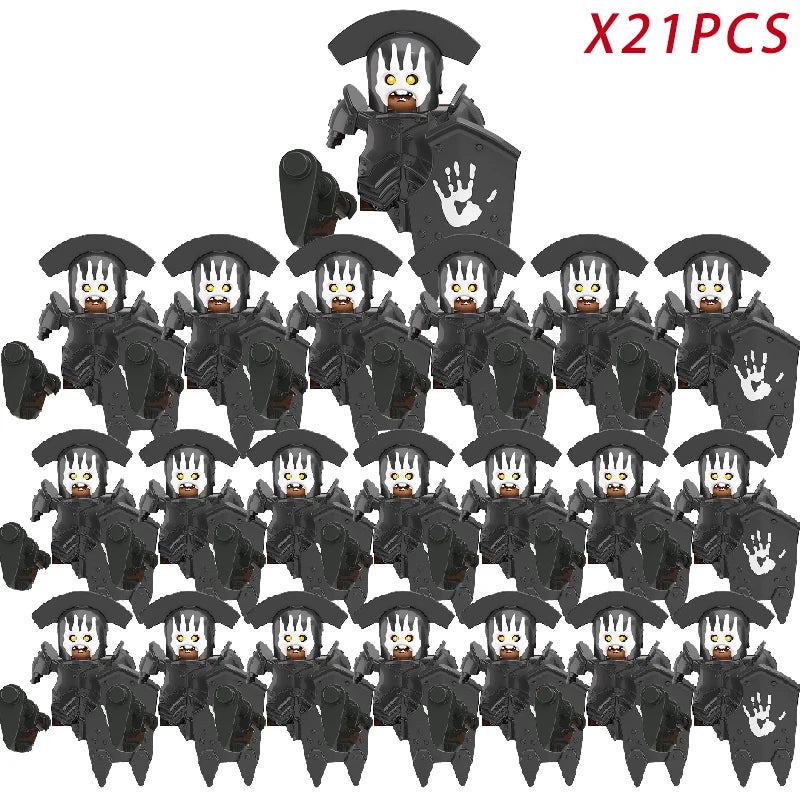 Medieval Movie Knights Building Blocks toys Lord Ring Figure Bricks Toy Christmas birthday gifts