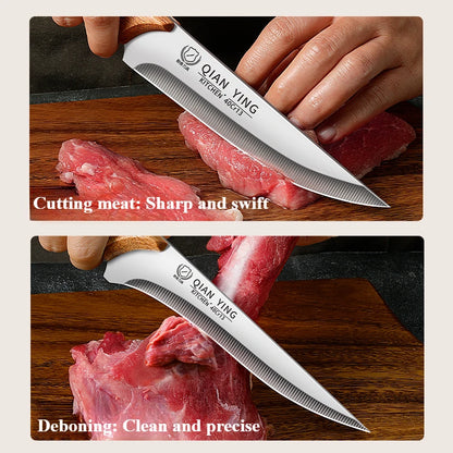 Boning Knife Household Sharp Stainless Steel Slaughter Knife Fruit Knife Sheep Skin Slicing and Peeling Knife Slaughter Knife
