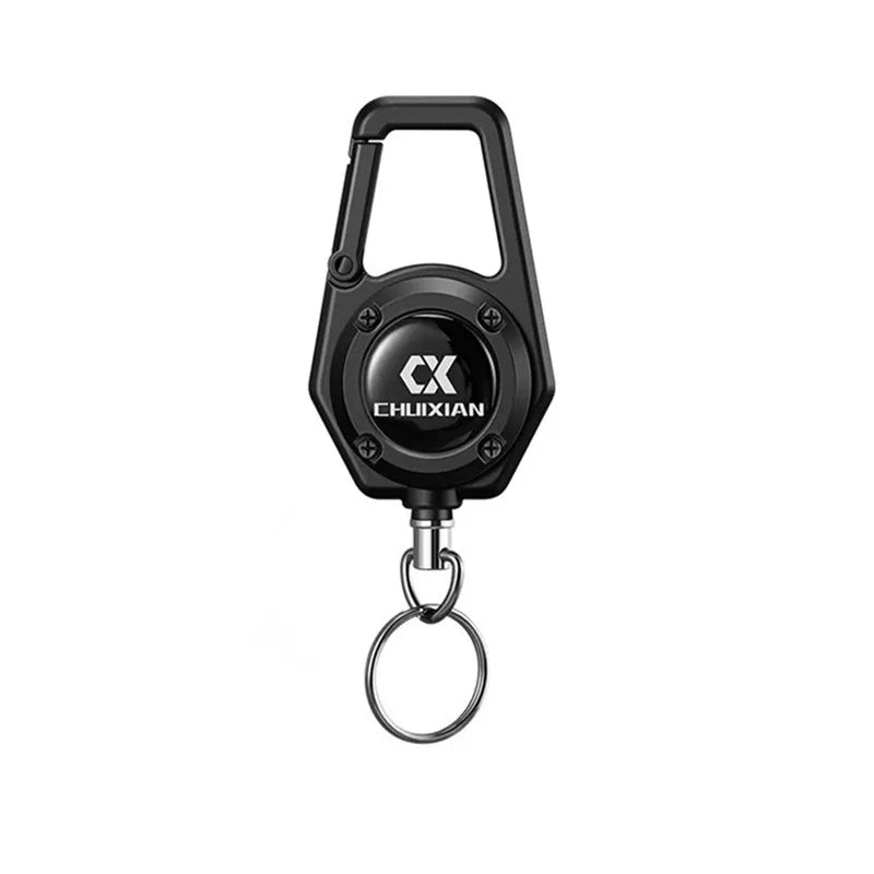 Outdoor Double Headed Clip Buckle, Work Permit Hanging Buckle, Keychain, Fishing Buckle, Telescopic Buckle, Easy to Pull Buck