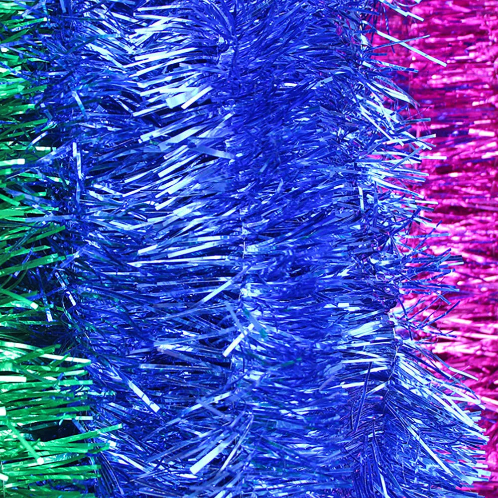 2m Christmas Garland, Gold, Silver, Red, Blue, Green,Santa Garland,Christmas Ornaments - Style 4