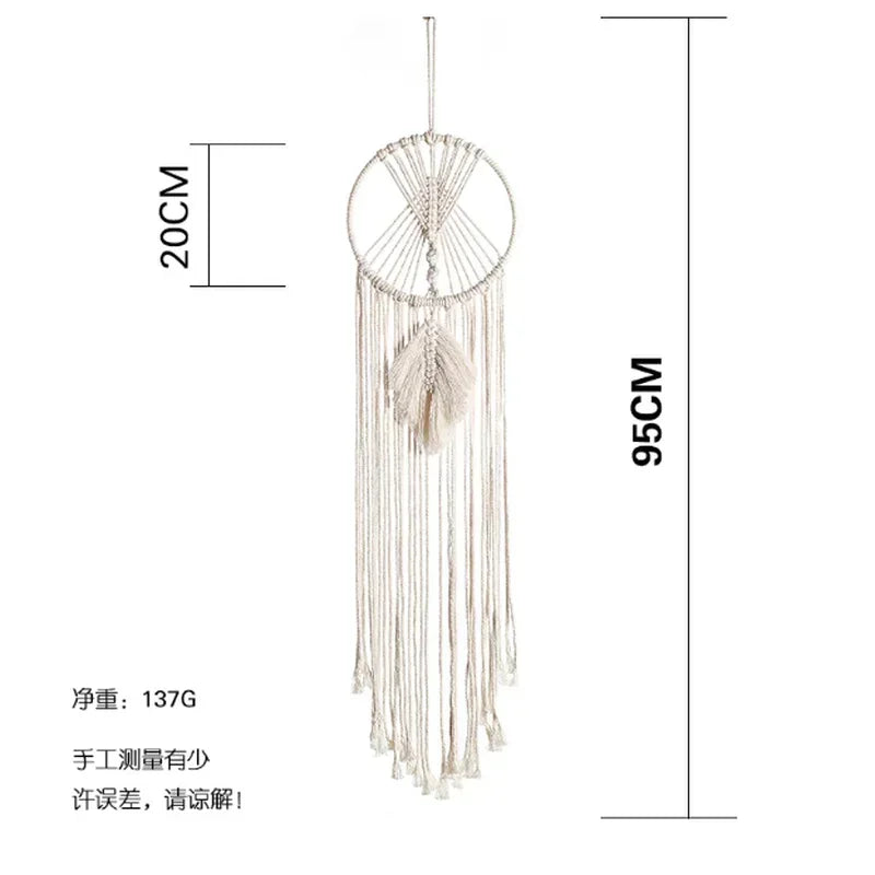 New Macrame Dream Catcher Nordic Wall Tapestry Ramadan Decoration Home Eid Mubrack Room Decoration Bohemian Children's Nurser
