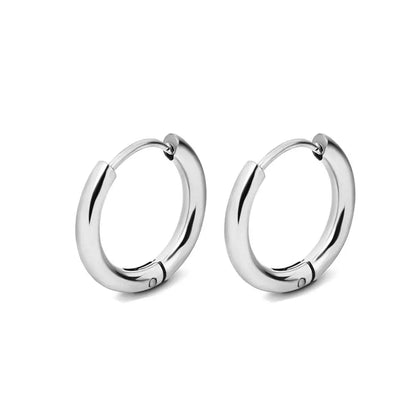 1 Pair Stainless Steel Hoop Earrings Women Men Gold Color Small Earrings Girl Jewelry Pendientes Mujer Aretes Cartilage Pierc