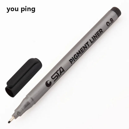Waterproof Art Markers Brush Pen Sketch Drawing comics Pigment Line Pens Office School Stationery Supplies - 08