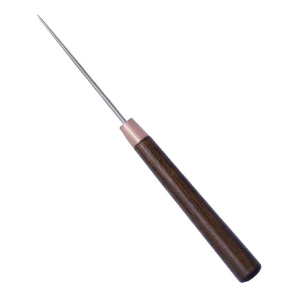 1pcs Durable Awl Tools With Wooden Handle Diy Leather Crafts Punch Tools Leather Hole Punches Stitching Tools Handmade Suppli
