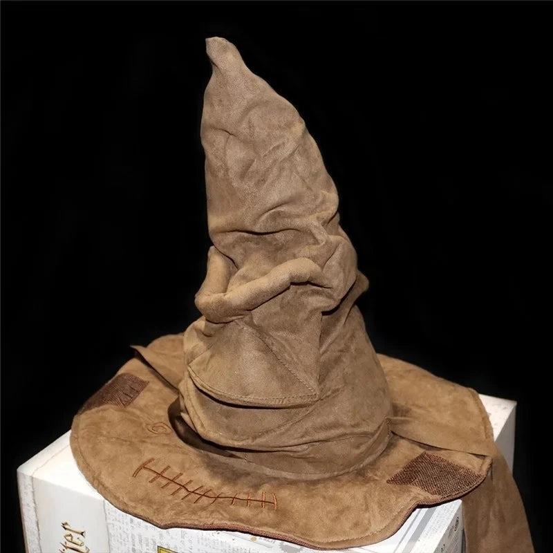 Fashion Movies Witch Wizard Hat Potters Sorting Hat Leather Halloween Party Props Dress Up Hat Men Cosplay Costume Accessorie