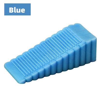 Safety Silicone Door Stop Stoppers Block Wedge Doorstops Door Stopper Home Office Door Rear Retainer Anti-collision Stop - Bl