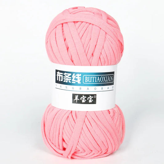 Crochet Bag Yarn, 100g T-Shirt Knitting Yarn, Soft Polyester Yarn for Coasters, Hats, Slippers, Crochet Projects, Thick Cloth