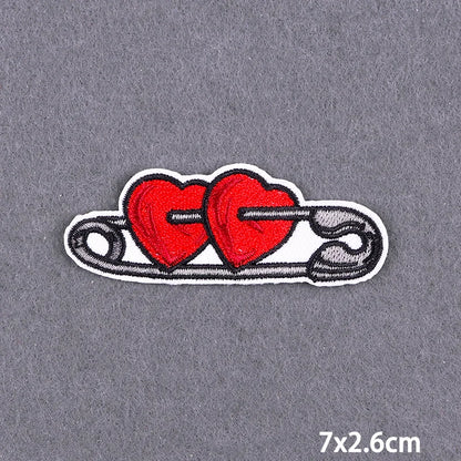 Warning Letters Embroidery Patches For Jeans Good Vibes Iron On Patch Thermoadhesive Patches For Clothes Applique Stickes Log