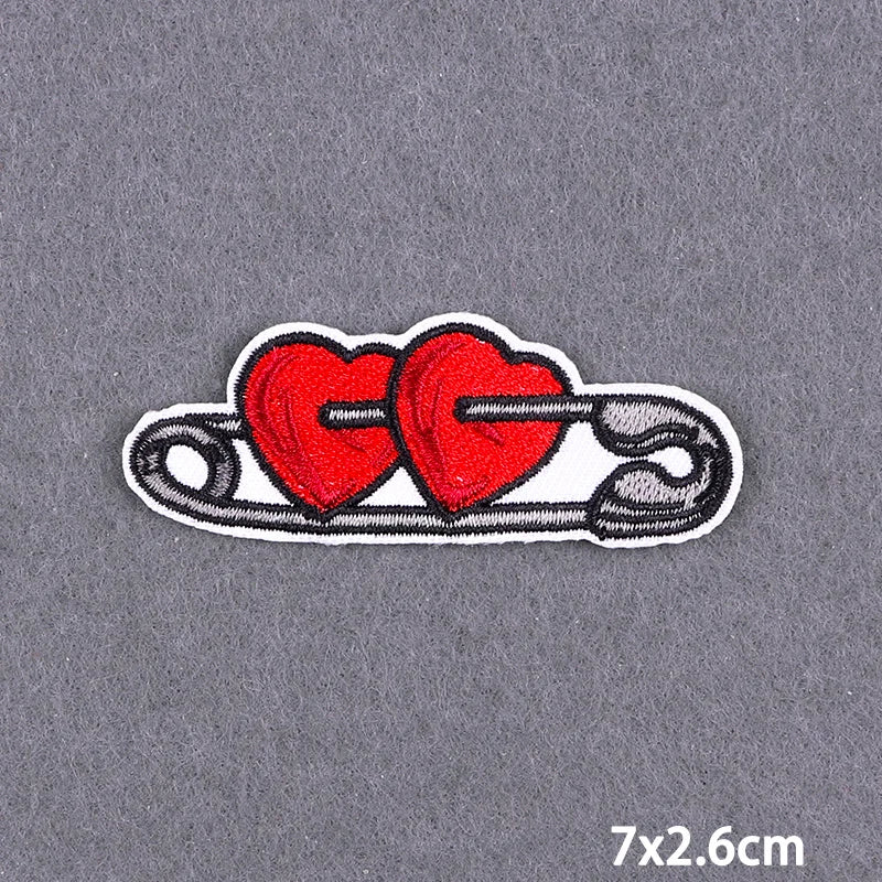 Warning Letters Embroidery Patches For Jeans Good Vibes Iron On Patch Thermoadhesive Patches For Clothes Applique Stickes Log