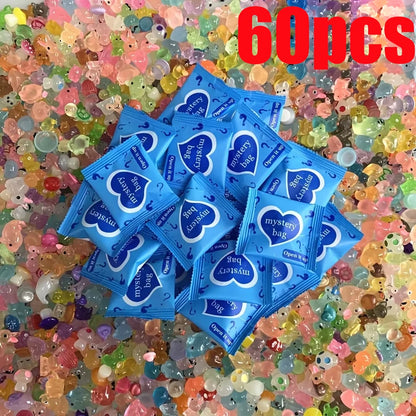 60pcs Glow In The Dark Mini Resin Animals & Mushroom Blind Bags Fairy Garden Decor Micro Landscape Birthday Gift Surprise - 6