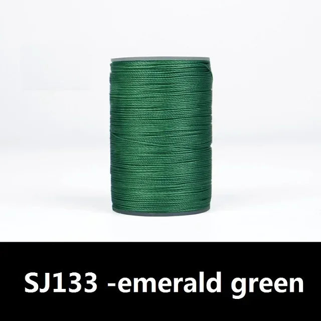Round Leather Sewing Thread, Waxed Cord for Leathercraft, DIY Necklace Bracelet Thread, 63 Color Options, Durable Waxed Finis