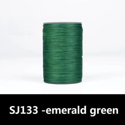 Round Leather Sewing Thread, Waxed Cord for Leathercraft, DIY Necklace Bracelet Thread, 63 Color Options, Durable Waxed Finis