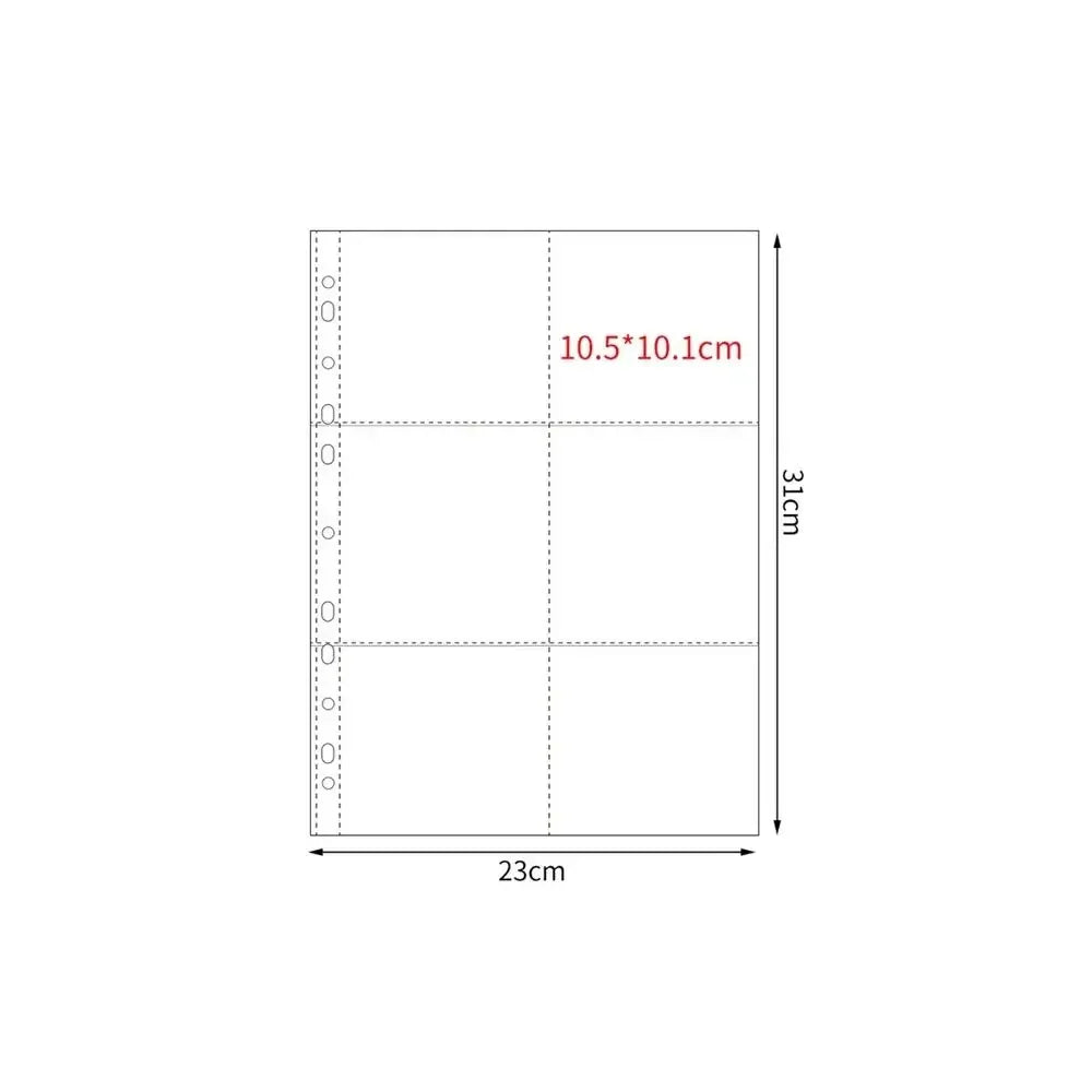 A4 Kpop Photocard Binder Sheets Multiple Pockets Sleeve PP Acid Free Photo Album Refill Pages Card Stamp Die Jewelry Storage
