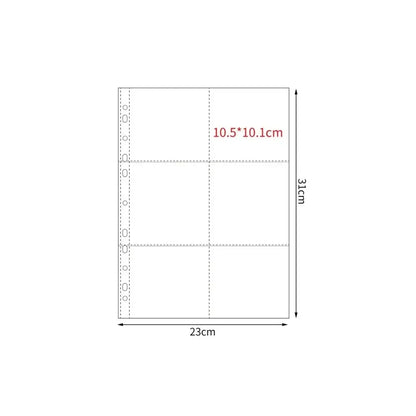 A4 Kpop Photocard Binder Sheets Multiple Pockets Sleeve PP Acid Free Photo Album Refill Pages Card Stamp Die Jewelry Storage 