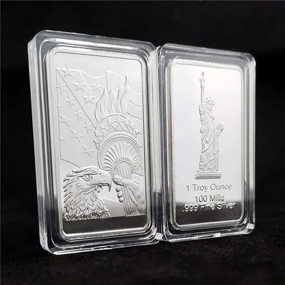 1PCS Various countries Mint 1 Troy Ounce beautiful Various countries Silver Bullion Bar Replica Coins Collection copy gift