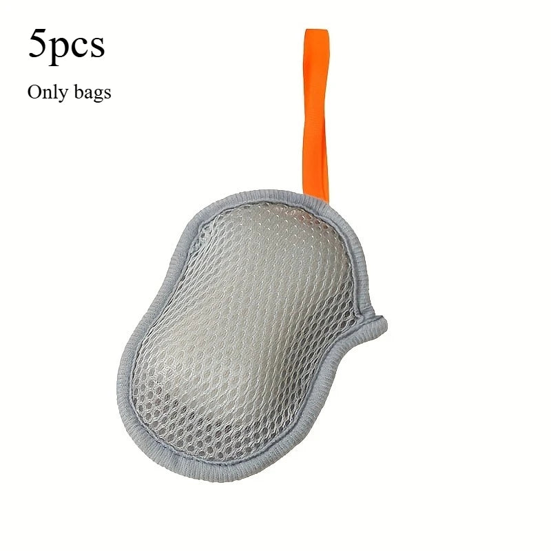 Soap Foam Net Soap Bag for Bath,Face Wash,and Shower Gel-Durable Mesh Design with Ergonomic Handle,For Cleansing,Soap Dispens