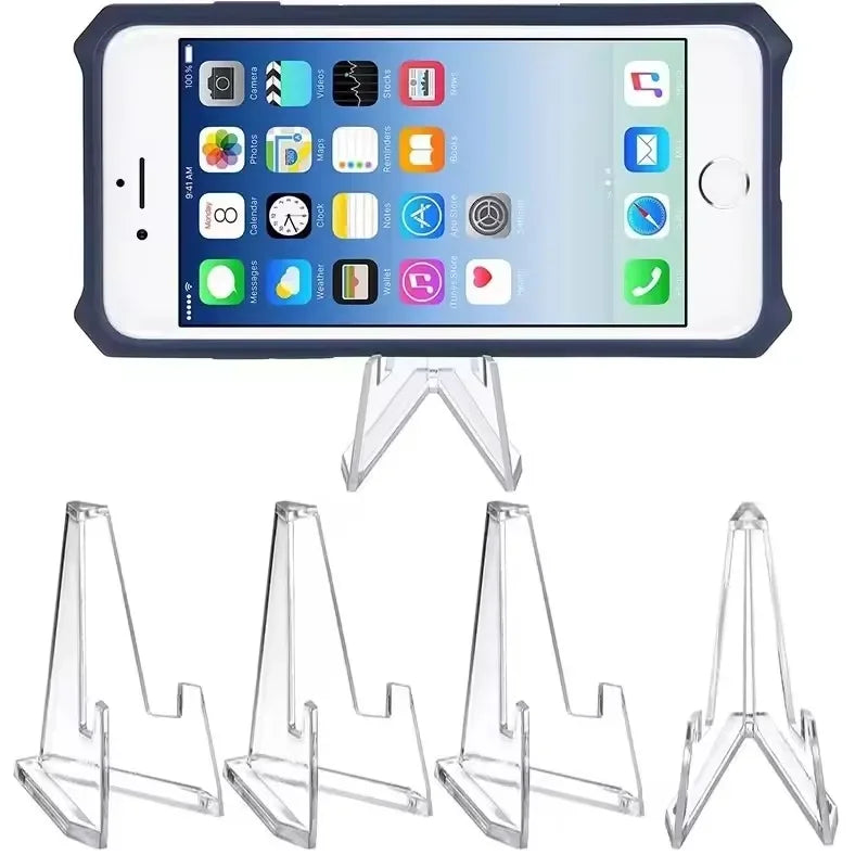 30-1PCS Triangular Card Display Stand Mini Acrylic Idol Photo Picture Holder Stands for Coin Sports Trading Cards Display Rac
